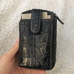 Lizard / Crocodile Patent Leather Phone Case and Wallet
